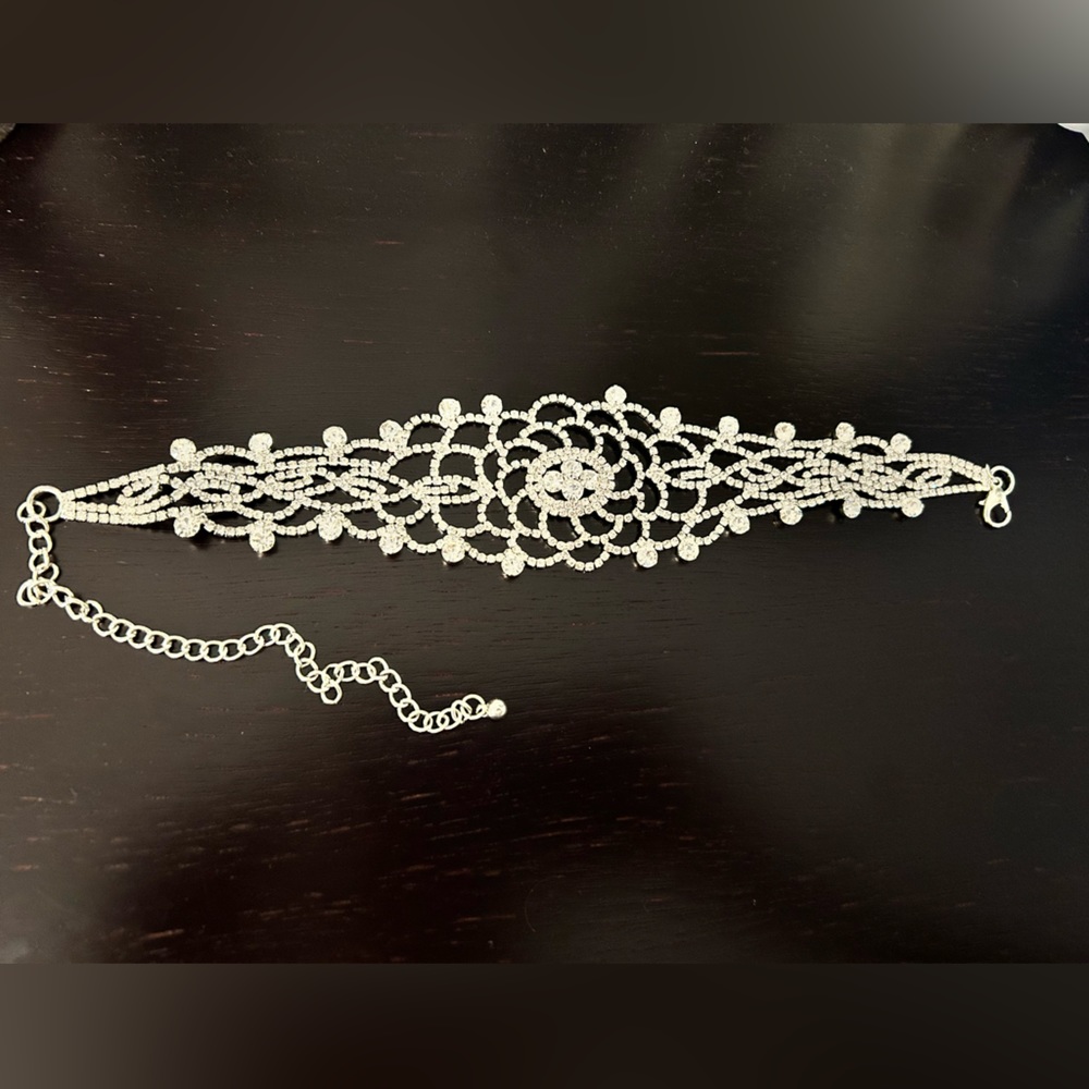 Diamond Silver Choker